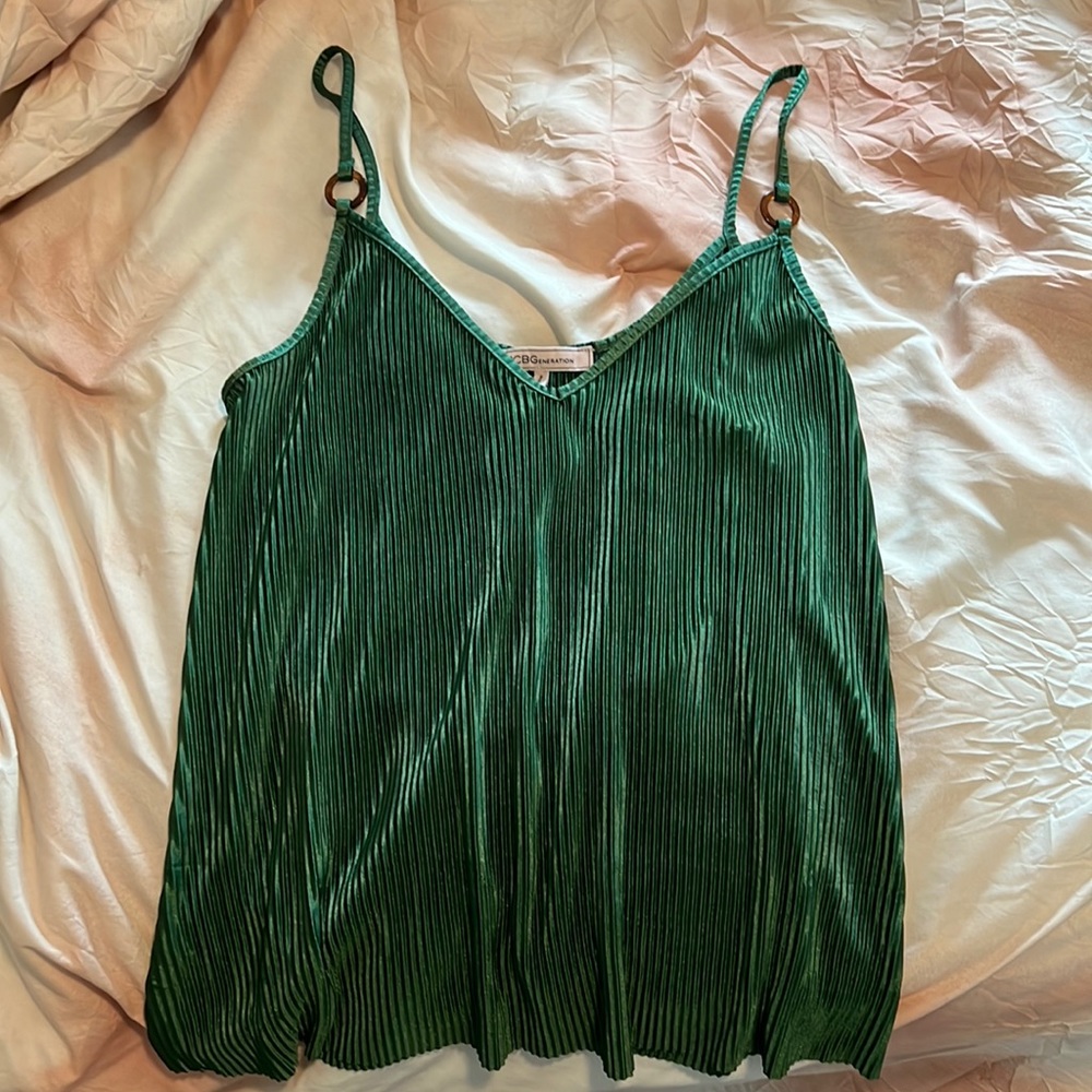 BCBG pleated cami top